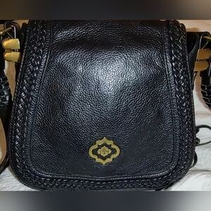 orYANY Black Pebbled Leather Crossbody